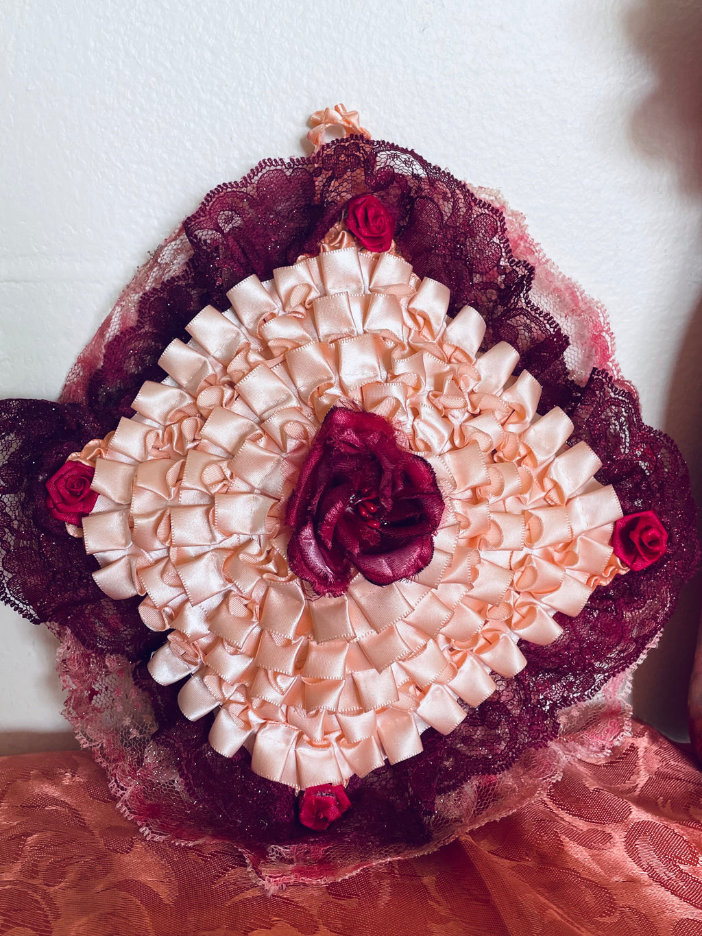 Blossoms And Petals Of Mystique Gypsy Bottle And Pillow Set