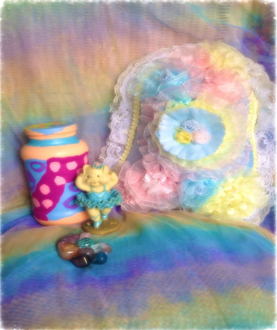 Hand Crafted Flower Mountain Pillow (Baby Powder-Scented)