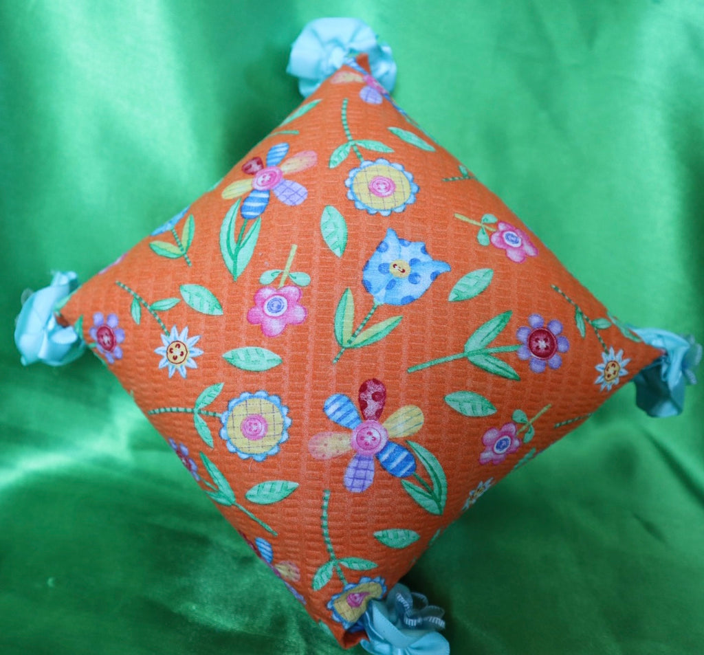 VW Bug Gypsy Jar & Flower Power Pillow Set (Sweet Floral Scented Pillow)