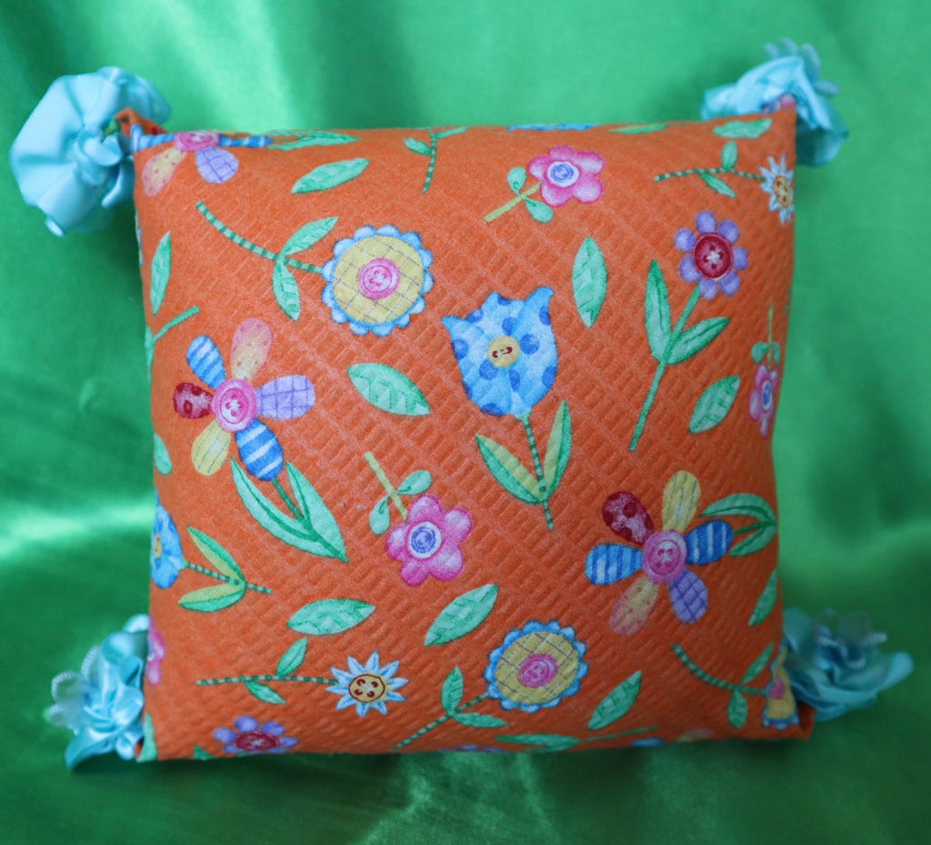 VW Bug Gypsy Jar & Flower Power Pillow Set (Sweet Floral Scented Pillow)