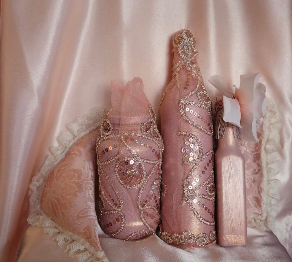 Hand Crafted Enchantment Gypsy Bottles And Pillows Set