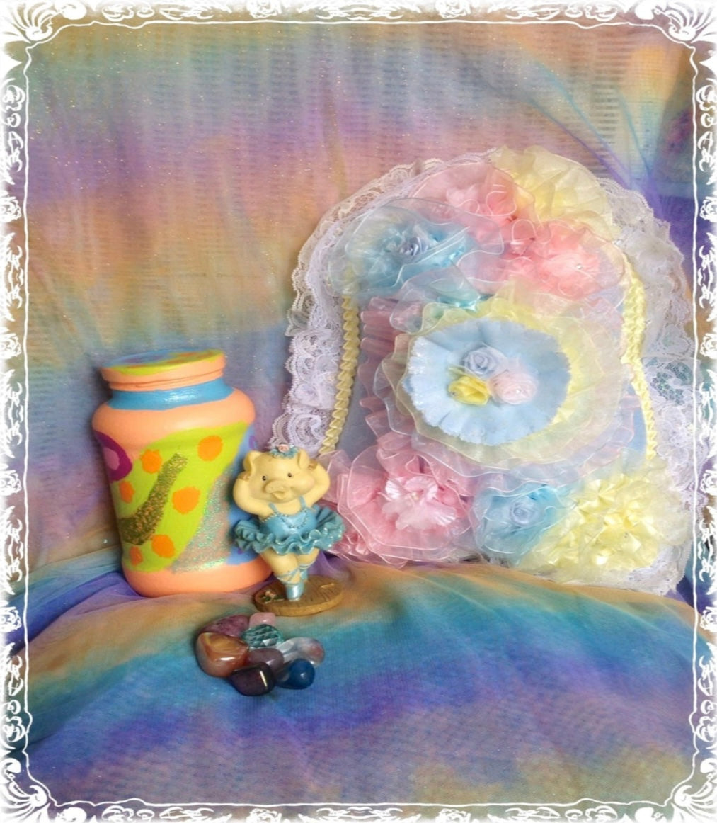 Hand Crafted Flower Mountain Pillow (Baby Powder-Scented)