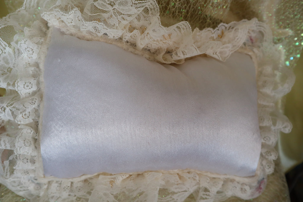 Hand Crafted Red Roses Pillow