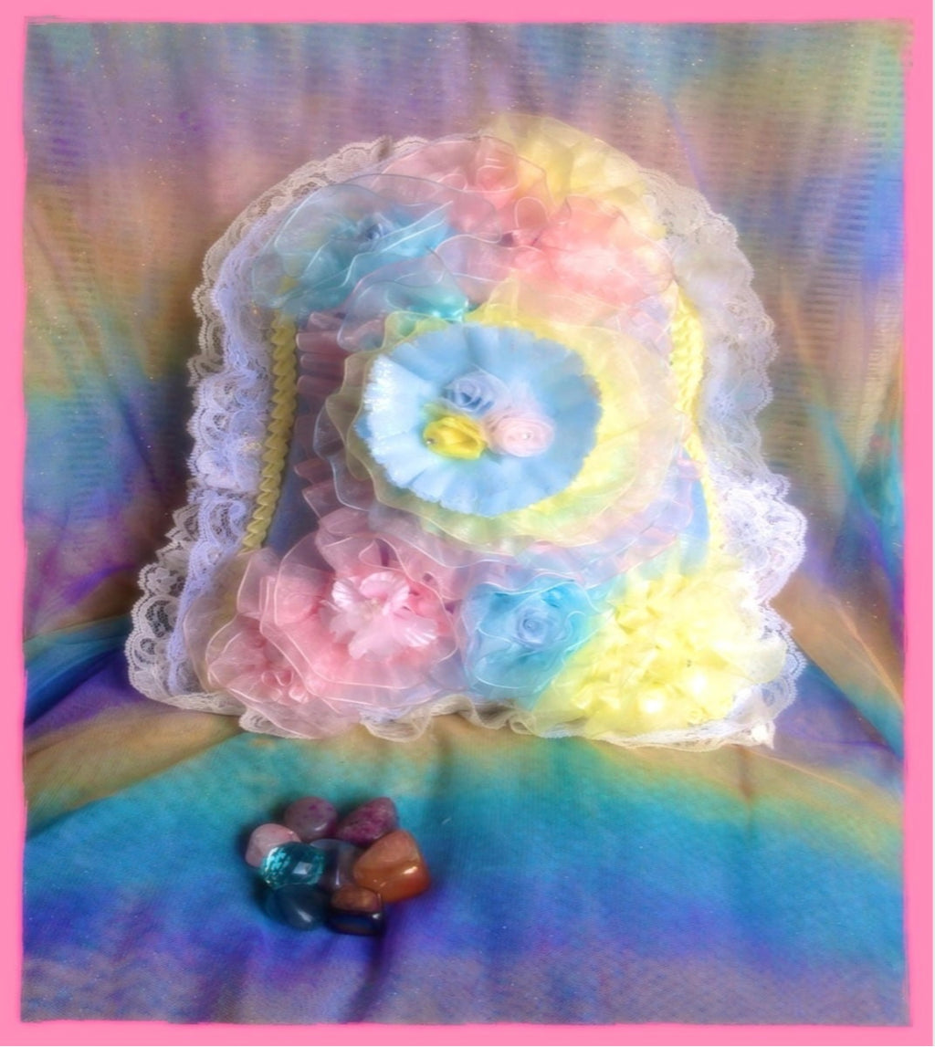 Hand Crafted Flower Mountain Pillow (Baby Powder-Scented)