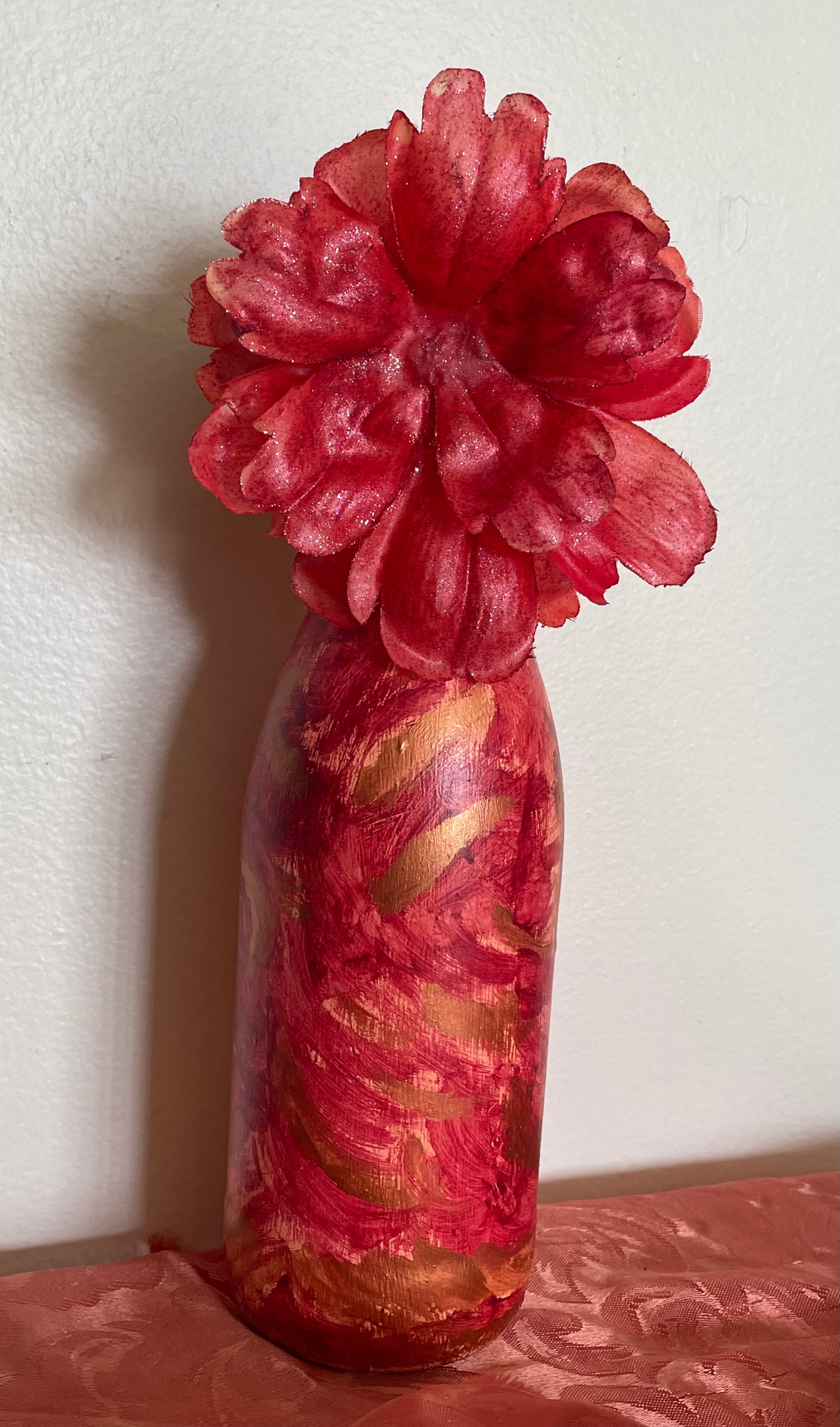 Blossoms And Petals Of Mystique Gypsy Bottle And Pillow Set