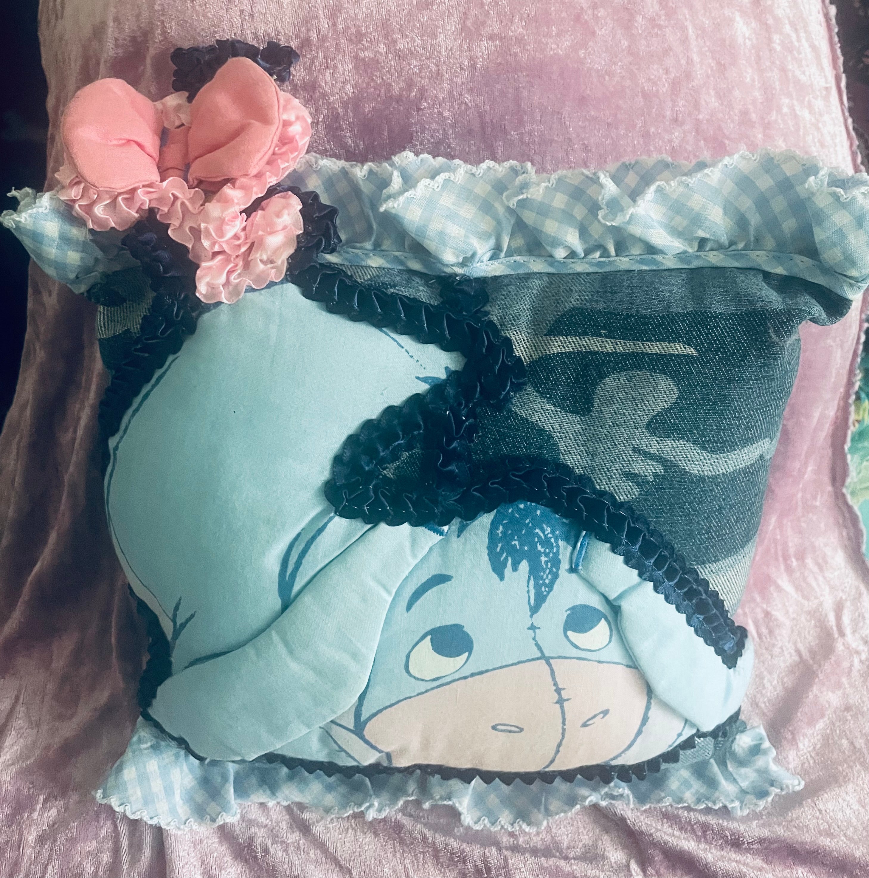 Hand Crafted Eeyore Donkey Pillow