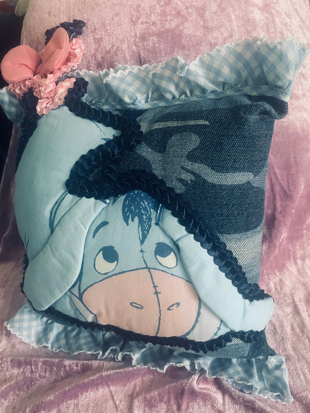 Hand Crafted Eeyore Donkey Pillow